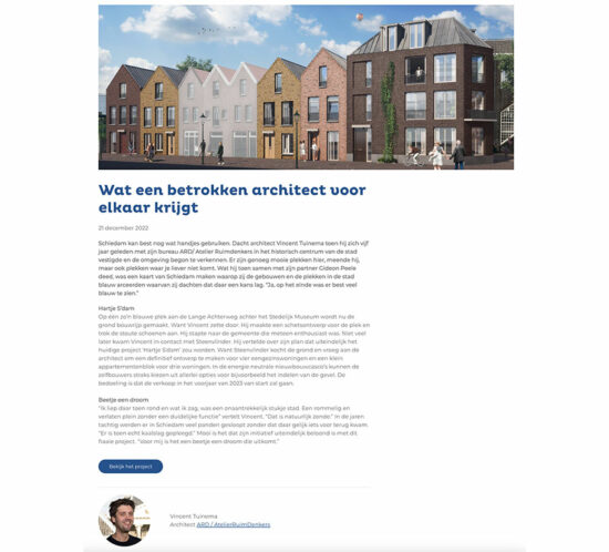 Wat een betrokken architect voor elkaar krijgt