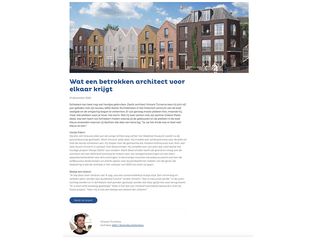 Wat een betrokken architect voor elkaar krijgt